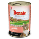 Bonnie Adult Cat Food Canned – Salmon Chunks In Jelly 0.4kg