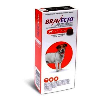 Bravecto Chewable Tablet For Dogs – 4.5 To 10kg, 1 Treatment