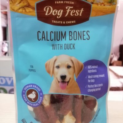 DOG FEST CALCIUM BONES WITH DUCK 90G