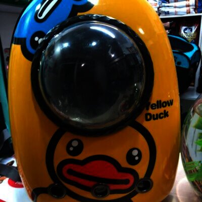 Yellow Duck Bubble Pet Travel Backpack Carriers yellow